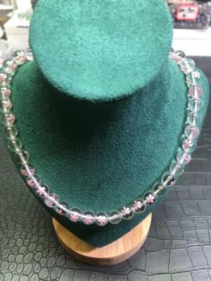 DIY Bracelet Natural white crystal Cherry blossom semi-finished product