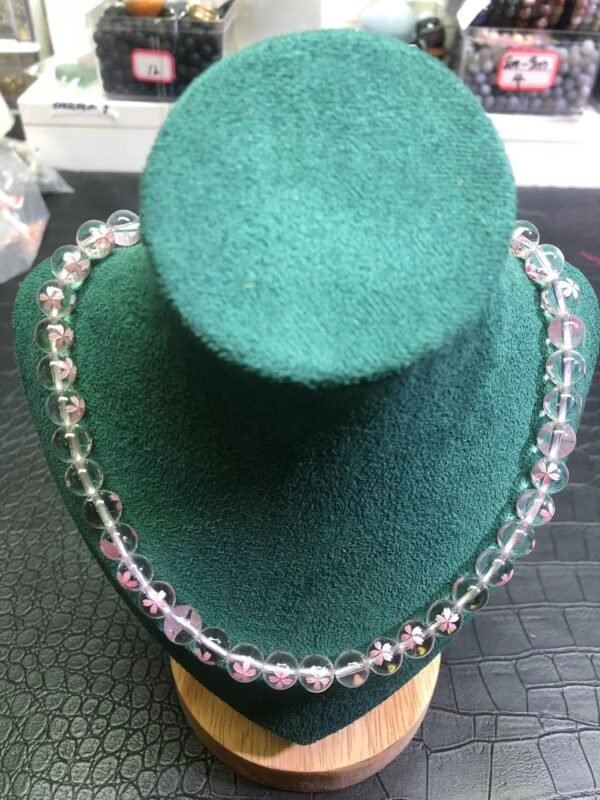 DIY Bracelet Natural white crystal Cherry blossom semi-finished product