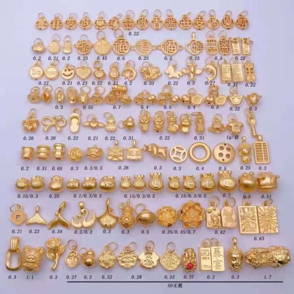 H21c7e6b949464d31ab8682ed277148f8g Various Designs Real 999 Pure 24K Gold Necklace Charms Pendants Women Ladies Bridal Engagement Wedding Jewelry Accessories