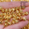 Luxury Pure 24K Gold Jewelry Accessories DIY Bracelet Necklace Beads Women Ladies Female Bridal Engagement Wedding Jewelry