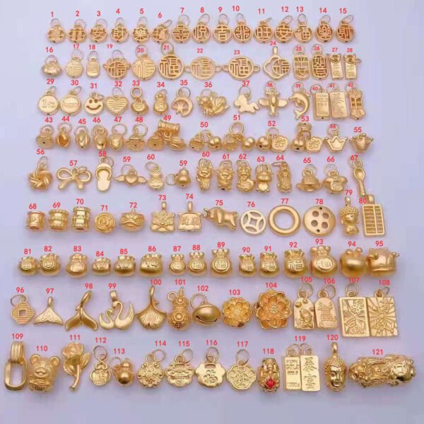 Hdffeba397cb04378b72b1db4434ba96cw Various Designs Real 999 Pure 24K Gold Necklace Charms Pendants Women Ladies Bridal Engagement Wedding Jewelry Accessories
