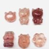 Strawberry crystal small carved pieces DIY bracelet accessories