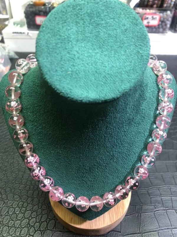 DIY Bracelet Natural white crystal Cherry blossom semi-finished product