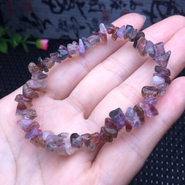 Aurora gravel single loop bracelet