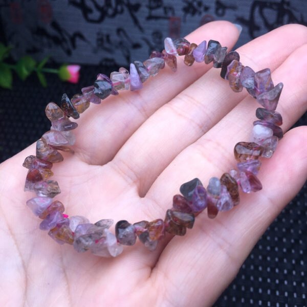 Aurora gravel single loop bracelet