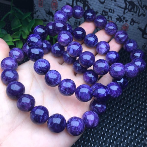 Purple dragon crystal single loop bracelet