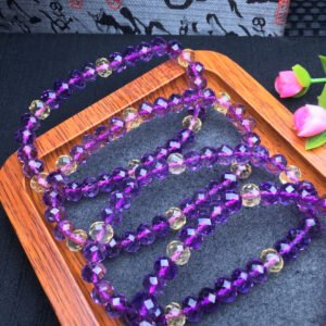 wsxc1697748774617_1 Purple Yellow Crystal Faceted Bracelet 💕 Specification 7mm ✨1910003.8995
