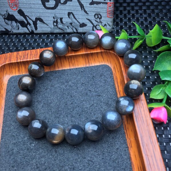 Black backbone single loop bracelet 💕 Specification 8-14mm ✨201003.2964