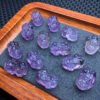 Purple Yellow Crystal Pixiu Small Piece 💕 Specification 18mm ✨ one hundred and two thousand and eighty-nine