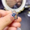 London Blue Topa Stone Ring, Main Stone Size 5 * 7mm10211309