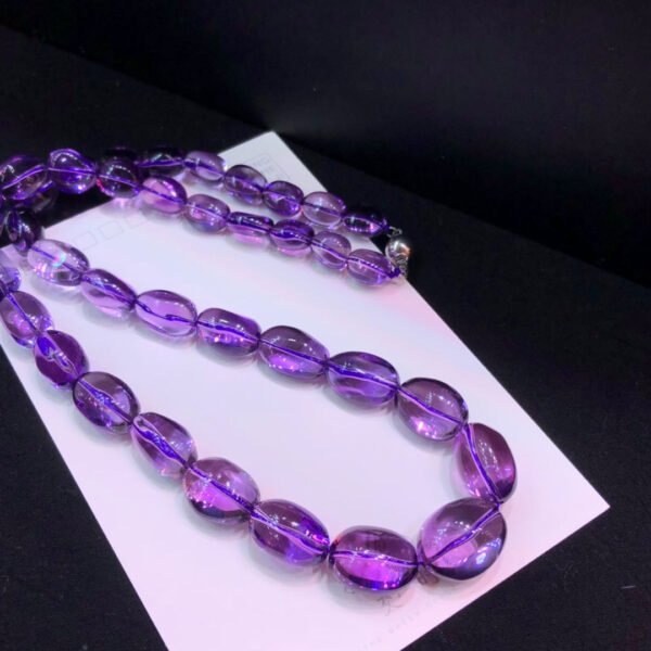Natural Brazilian Amethyst Traveling Tower Chain~Sweater Chain 🌹 Weight: 90.56 grams10231080