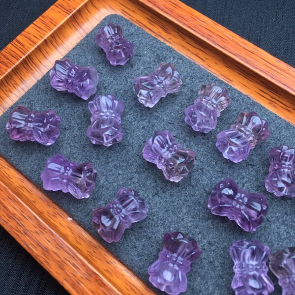 Purple and yellow crystal lotus accessories 💕 Specification 16mm ✨2410008653
