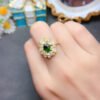Natural diopside ring, main stone size 5 * 7mm2610130264