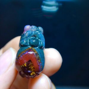 Aurora 23 Aurora Titanium Purple Pixiu Pendant for Men and Women, Size: 24.6/13.8mm2610468325
