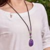 Natural Russian Purple Dragon Crystal Droplet Pendant, with a size of 45 * 30 * 10.8mm and a total weight of 27.9g2710169146