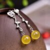 Natural Baltic mineral wax ear thread, wax diameter: 8.5mm2710069164