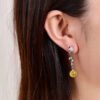 Natural Baltic mineral wax ear thread, wax diameter: 8.5mm2710069164