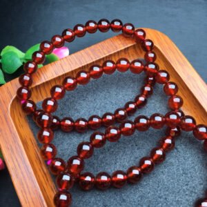 wsxc1698496451707_0 Orange Red Garnet Single Loop Bracelet 💕 Specification 6mm ✨2810048136