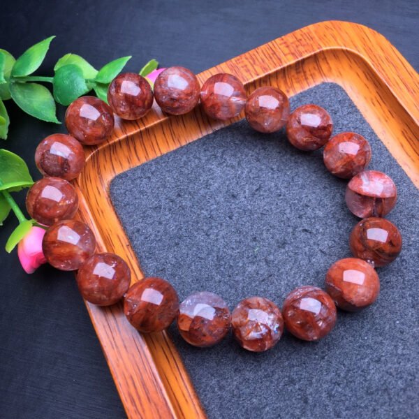 Red glue flower single loop bracelet 💕 Specification 10-14mm ✨2810075146