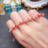 Natural Super Beautiful Fire Opal Bracelet, Main Stone 4 * 6mm2810325156