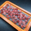 Strawberry crystal lotus seed small piece 💕 Specification 12mm ✨ 2910006.5124