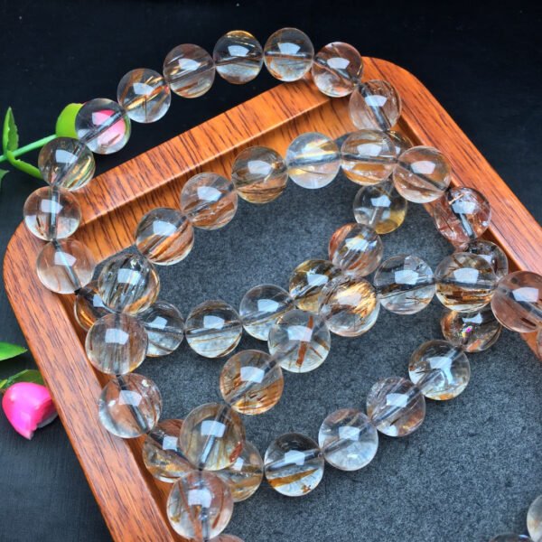 Black Gold Super Single Loop Bracelet 💕 Specification 7-12mm ✨3010071156