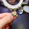 Pure natural lemon crystal ring, main stone 9 * 11mm3110130133