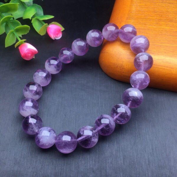 Purple Rabbit Hair Single Loop Bracelet 💕 Specification 9-11mm ✨0211050156