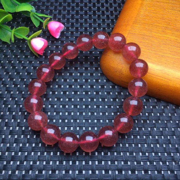 Strawberry Crystal Single Loop Bracelet 💕 Specification 8-10mm ✨0211081155