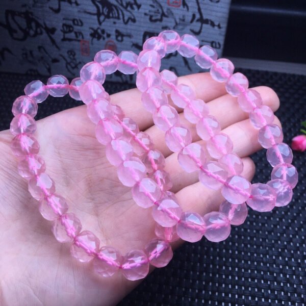 Powder crystal faceted bucket bead bracelet 💕 Specification 8mm ✨0211030199