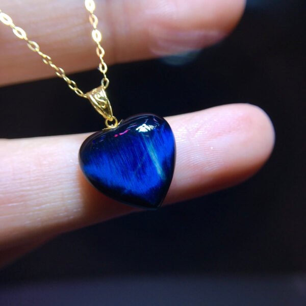 Natural Peter Stone 18k Gold Love Pendant, size 14.2/14mm0211248598