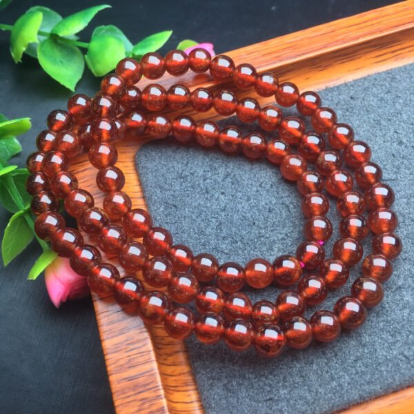 Orange Red Garnet Multi Loop Bracelet 💕 Specification 6mm ✨0311060155