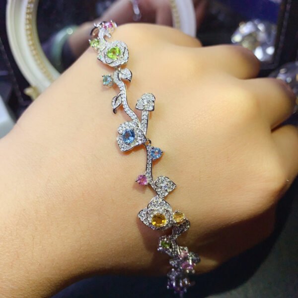 Natural Duobao Bracelet, Main Stone Size Round 3+Round 40311575189