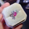 Natural powder topa ring, main stone size square 5 * 7mm0311120894