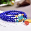 Original natural lapis lazuli multi loop bracelet with a diameter of approximately 4.6mm0311099187