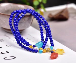 wsxc1699024200859_2 Original natural lapis lazuli multi loop bracelet with a diameter of approximately 4.6mm0311099187