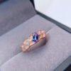Natural Tanzanite Ring, Main Stone Size 4 * 6mm0411120159