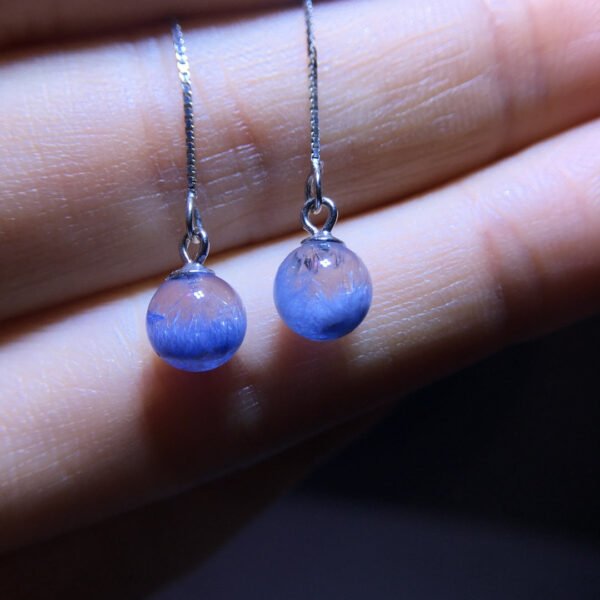 Natural Blue Crystal Blue Line Stone Jubao Basin Ear Line, Bare Stone 6.6mm0411208453
