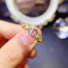 Pure natural tourmaline ring, main stone 4 * 6mm0611095189