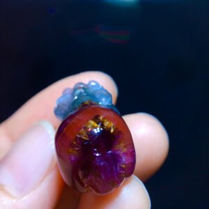 wsxc1699536232089_1 Aurora 23 Aurora Titanium Purple Crystal Pixiu Pendant, Size: 25.6/13.6mm0911478199