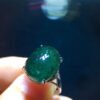 Natural Green Ghost Treasure Bowl Starlight Ring, size 15.1/12.1mm1110208596