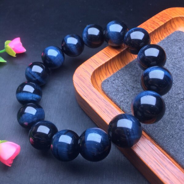 Blue Tiger Eye Single Loop Bracelet 💕 Specification 11-15mm ✨1111165887