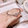 Classic Mosan diamond bracelet, main stone about 1 carat, round 6.5mm1114130462