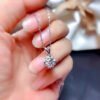 Classic Mosan Diamond Set, Main Stone 1 Carat, Round 6.5mm1114199255