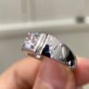 Classic Mosan Diamond Ring, Main Stone 1 Carat, Round 6.5mm1114130355