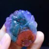 Aurora Titanium 23 Purple Titanium Nine tailed Fox Immortal Pendant, Size: 44.5/37.1/6.2mm Weight 16.7克，1114438177