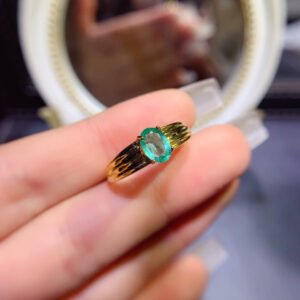 Columbia emerald ring, main stone size 5 * 7mm,1115290844
