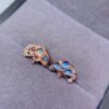 Pure natural moonlight stone earrings, main stone 3 * 4mm1115140844