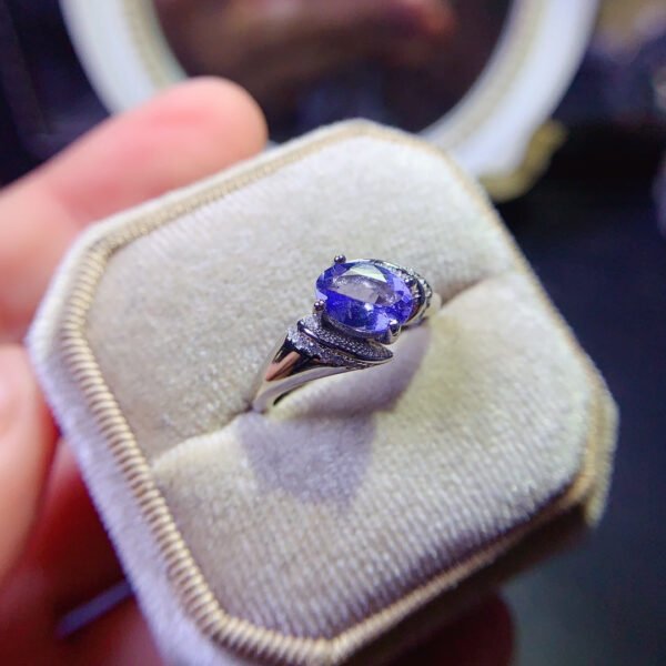 Natural Tanzanite Ring, Main Stone Size 6 * 8mm1116565833