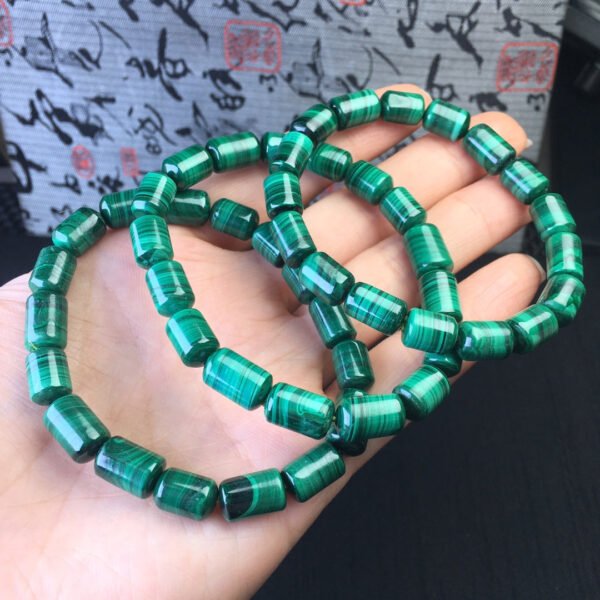 Malachite bucket bead bracelet 💕 Specification 7mm1117025466